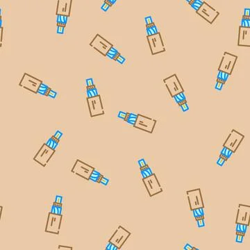 Fiber optic cable industry 3 vector seamless pattern Stock Illustration