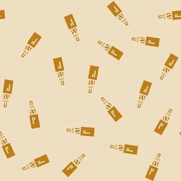 Fiber optic cable industry 3 glyph vector seamless pattern イラスト素材