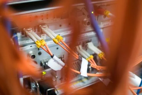 Fiber Optic Cable Network is another. Capable of receiving - transmitting dis Stock Photos