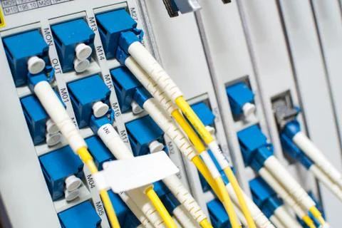 Fiber Optic Cable Network is another. Capable of receiving - transmitting dis Stock Photos