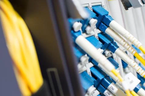 Fiber Optic Cable Network is another. Capable of receiving - transmitting dis Stock Photos