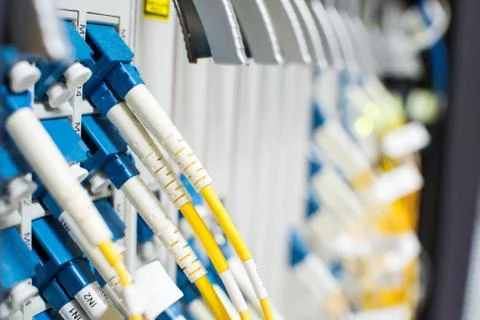 Fiber Optic Cable Network is another. Capable of receiving - transmitting dis Stock Photos