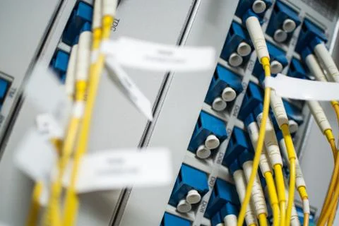 Fiber Optic Cable Network is another. Capable of receiving - transmitting dis Stock Photos