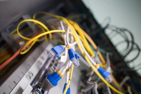 Fiber Optic Cable Network is another. Capable of receiving - transmitting dis Stock Photos