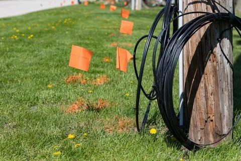 Fiber optic cable Stock Photos