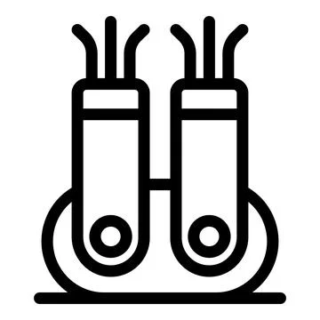 Fiber optic cable providing high speed internet connection Stock Illustration