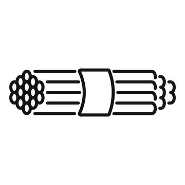Fiber optic cable showing data transferring through wires Stock Illustration