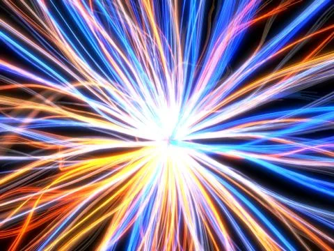 Fiber optic cable style abstract design. 3d illustration Stock Illustration