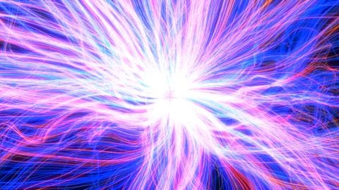 Fiber optic cable style abstract design. 3d illustration Stock Illustration