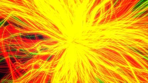 Fiber optic cable style abstract design. 3d illustration Stock Illustration