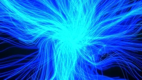 Fiber optic cable style abstract design. 3d illustration Stock Illustration