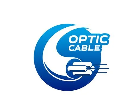 Fiber optic cable for telecommunication technology Stock Illustration