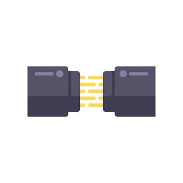 Fiber optic cable transferring data with high speed connection Stock Illustration
