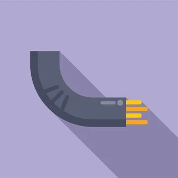 Fiber optic cable transmitting data with speed Stock Illustration