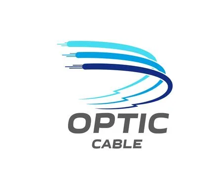 Fiber optic cable vector icon, internet technology Stock Illustration
