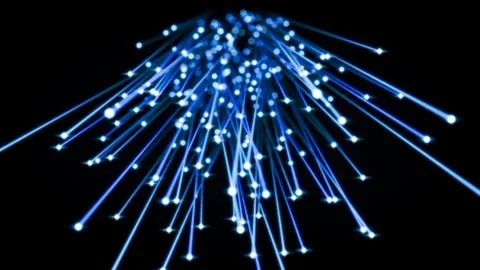 Fiber optic cables. 3d illustration Stock Illustration