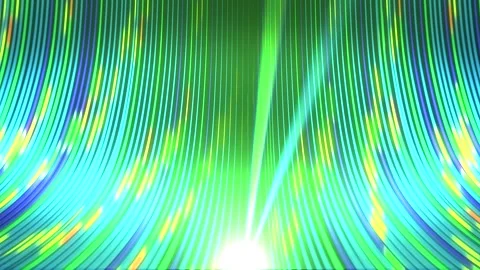 Fiber Optic Cables Flowing Toward Camera - Data Internet Concept Stock Footage 307495794