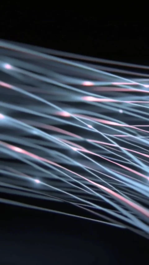 Fiber optic cables glowing. High-speed internet Stock Footage 339903217