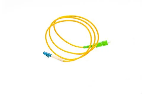 Fiber optic cables isolated on white background Stock Photos