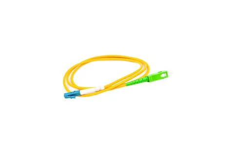 Fiber optic cables isolated on white background Stock Photos