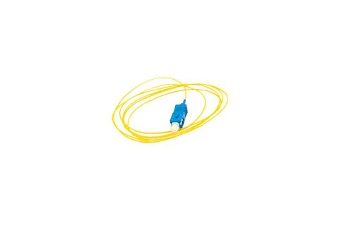 Fiber optic cables isolated on white background Stock Photos