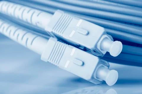 Fiber optic cables Stock Photos