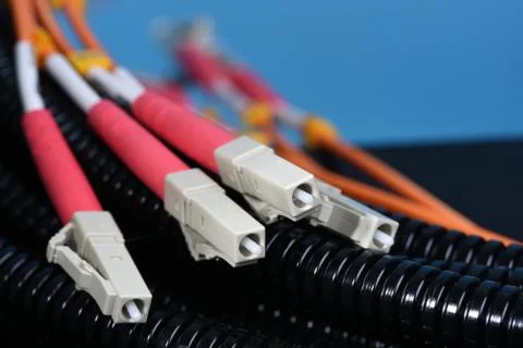 Fiber optic cables Stock-Fotos