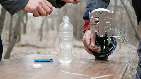 Fiber Optic Clutch Stock Footage 74121961