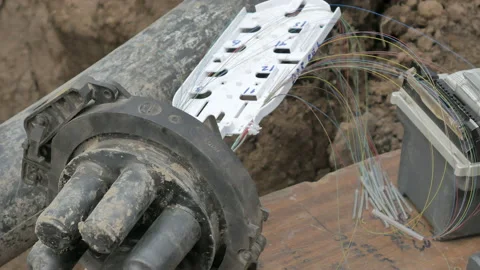 Fiber Optic Clutch Stock Footage 94756301