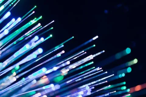 Fiber optic communication Stock Photos