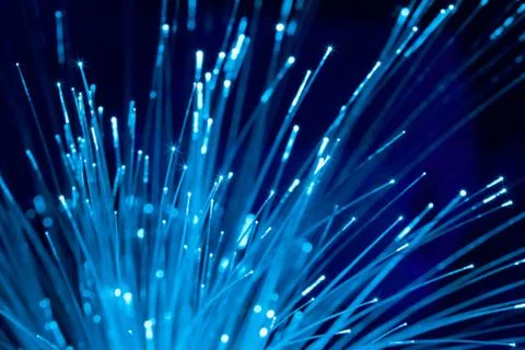 Fiber optic communication Stock Photos