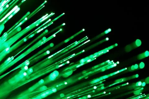 Fiber optic communication Stock Photos