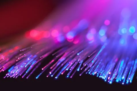 Fiber optic communication Stock Photos