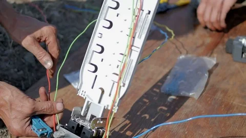 Fiber Optic Communication Technology Stock Footage 81296071