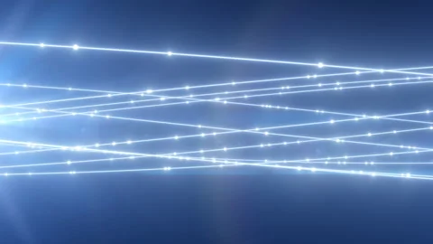 Fiber Optic Communication Transmission Wire 3D Data Flowing Concept Stock Footage 246883759