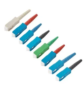 Fiber optic connector isolated Stock-Fotos