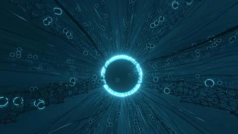 Fiber Optic Data Flow Stock Photos