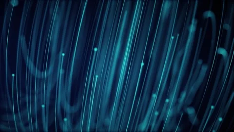 Fiber Optic Data Stream Technology Background Stock Footage 333583380