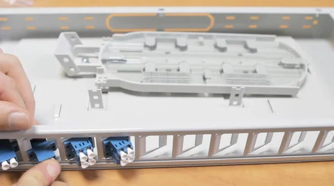 Fiber optic device Stock Footage 61077841