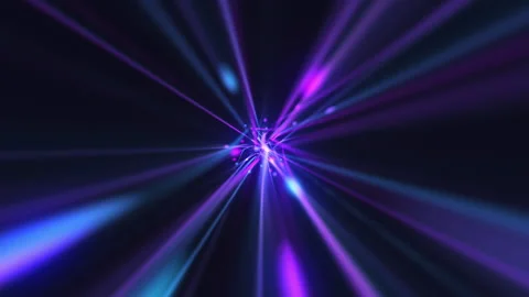 Fiber Optic Digital Data Stream Light Beams and Particles Technology Background Stock Footage 239088811