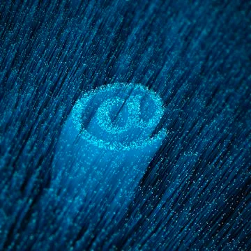 Fiber-optic email concept Illustrazione stock