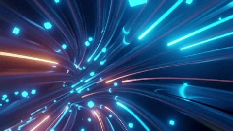 Fiber optic internet speed tunnel background Stock Footage 255971754