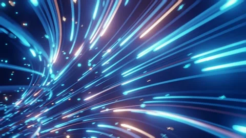 Fiber optic internet speed tunnel background Stock Footage 255971762