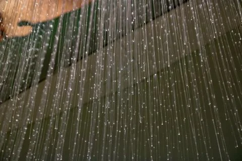 Fiber optic light decoration Stock Photos
