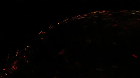 Fiber Optic Lights Swarm Video stock 58887431