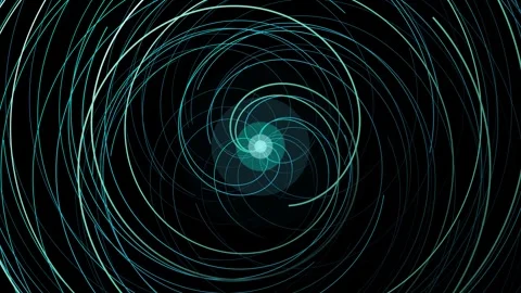 Fiber optic lines spiral rapidly toward the center 스톡 동영상 342700940
