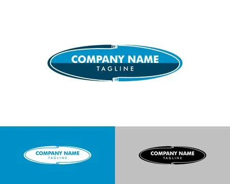 Fiber optic logo vector template Stock Illustration