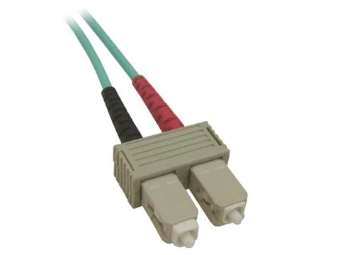 Fiber Optic Multi-Mode Cable with SC Connectors Foto stock