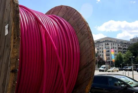 Fiber-Optic Network Expansion in Berlin, Germany - 02 Jul 2026 Stock Photos