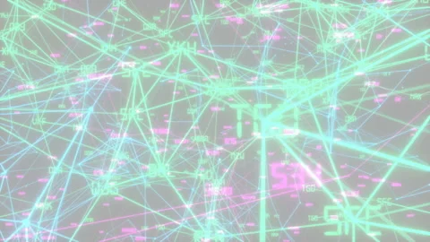 Fiber optic network.Growing network connections. Loopable. Perfect to use as a Stock Footage 99574400